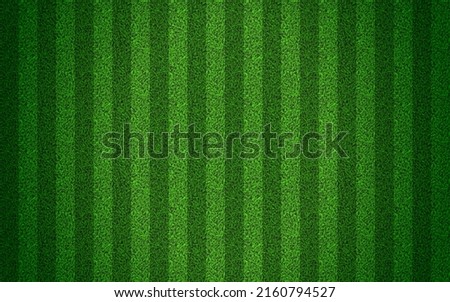 Green grass seamless texture on striped sport field. Astro turf pattern. Carpet or lawn top view. Vector background. Baseball, soccer, football or golf game. Fake plastic or fresh ground for game play Royalty-Free Stock Photo #2160794527