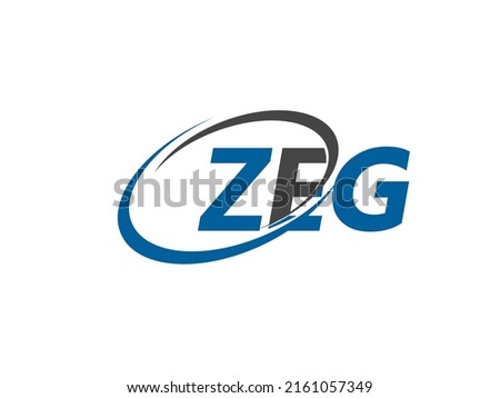 ZEG letter creative modern elegant swoosh logo design