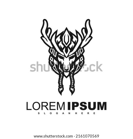 deer logo vector animal icon mascot