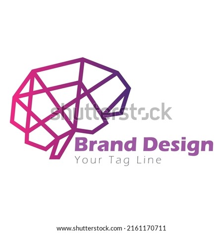 Brain tech logo template design for commercial uses. all about graphic design. graphic logos, elements and many more for commercial and personal use. logo design, brand identity, vector elements.