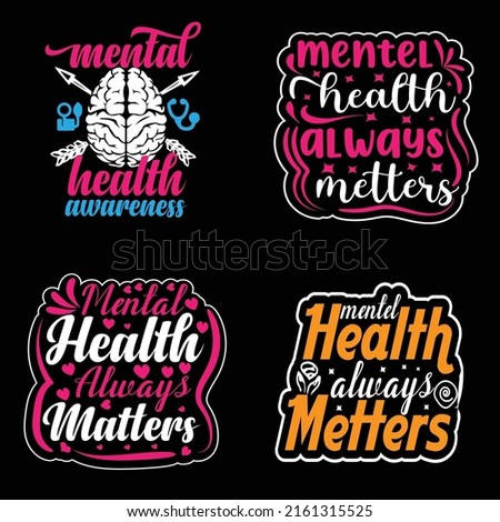 Mental health awareness brain cancer t shirt design vector art print