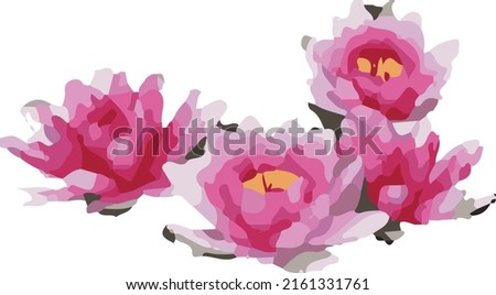vector illustration of various types of flowers a combination of art and God's creatures which will be even more beautiful when associated with other objects