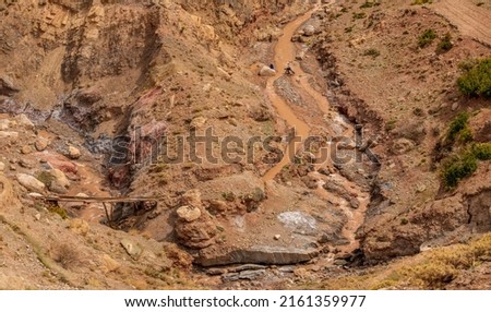 Assif n Arous river, Atlas mountain range, morocco, africa