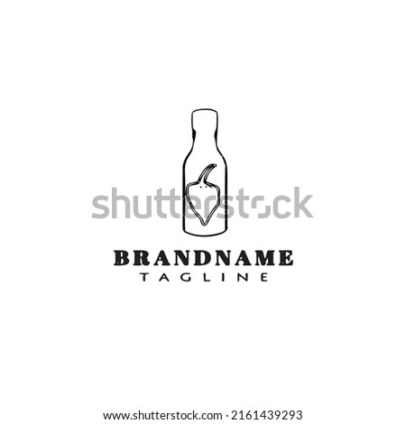bottle logo icon template modern vector illustration