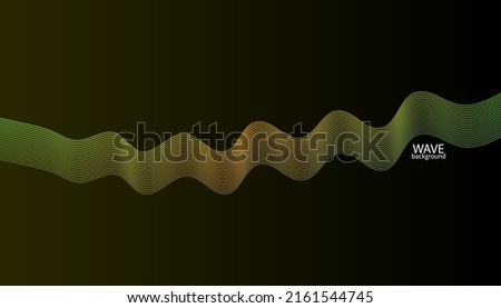 Abstract colorful wave lines background. Vector abstract colored line art. Bright poster with dynamic waves. Colorful banner template. Vector illustration.