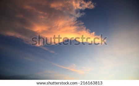 Sunset Sky Background 