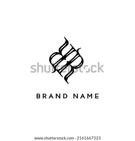 Initial Letter R R, monogram logo Sign Symbol design