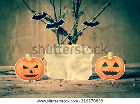 Happy Halloween pumpkin display