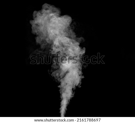 Puff of smoke on a black background Royalty-Free Stock Photo #2161788697