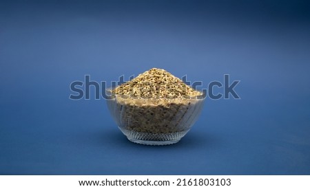 Group of Fennel seeds in bowl front view 