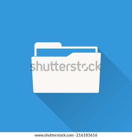 Folder icon , vector illustration , flat design