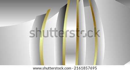 Luxury silver and gold background vector