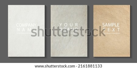 Vector paper background texture. in A4 size for design work cover book presentation. brochure layout and  flyers poster template. Royalty-Free Stock Photo #2161881133