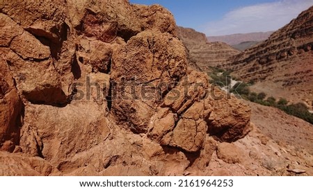 Art of nature in atlas mountains