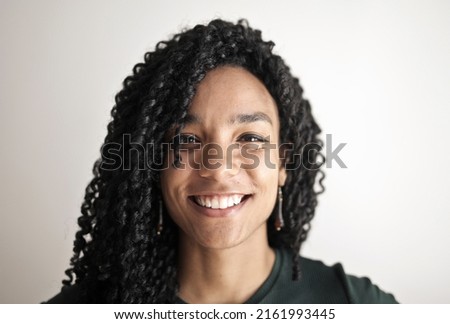 portrait of a  smiling woman
