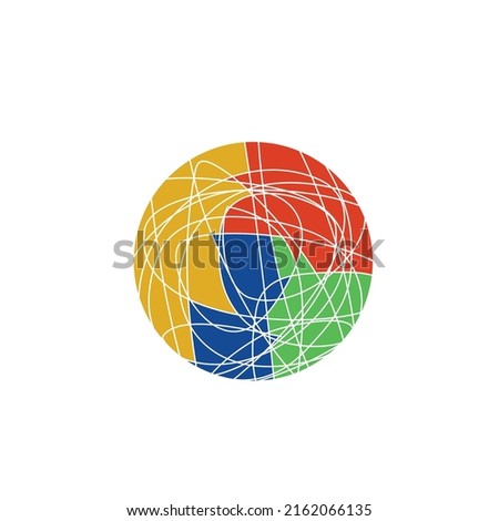 Vector circle logo design ilustration