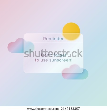 Daily reminder post for social network. Vector Illustration EPS10 Royalty-Free Stock Photo #2162133357