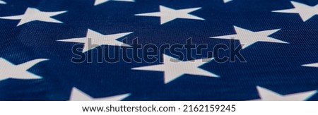 American flag stars as background. US American flag banner.