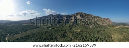 panoramic view of the mountain of montserrat