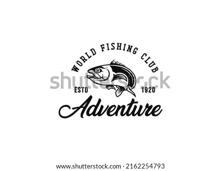 Monster Fish Logo Design, Unique and monster fishing logo. Great to use as bass fishing club. 