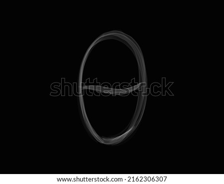 realistic smoke shape with theta alphabet spreading on dark background Royalty-Free Stock Photo #2162306307