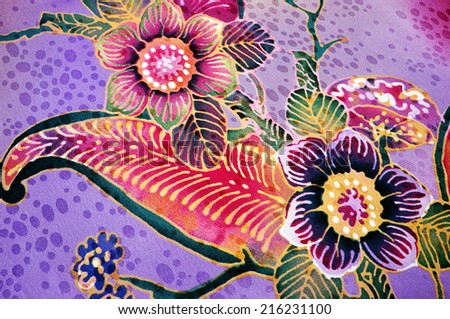 background floral batik