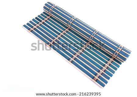 Bamboo straw mat as abstract texture background