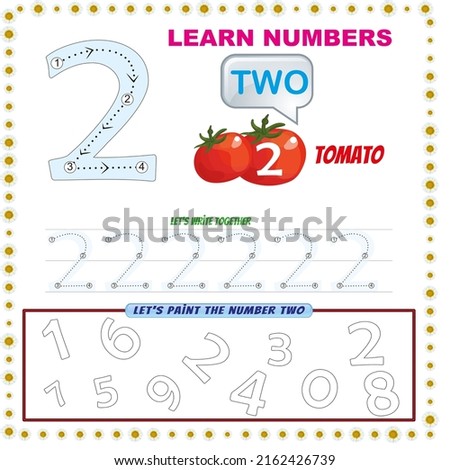 learn number two artboard child