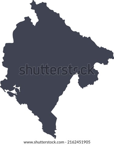 Vector Illustration of Montenegro map