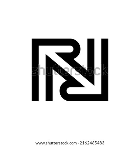 Creative letter NR RN RR logo design