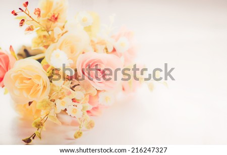 blur faded pink rose background