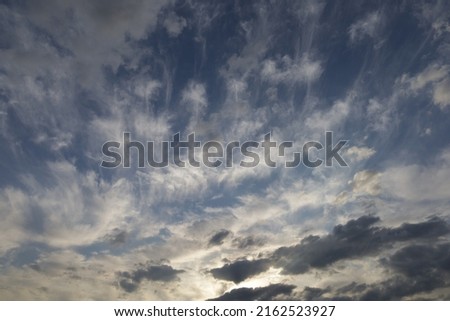 cloudy late afternoon sky background
