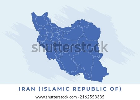National map of Iran, Iran map vector, illustration vector of Iran Map.