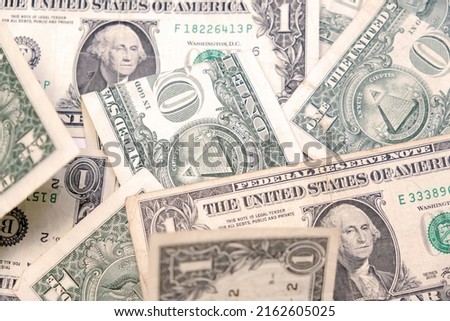 Banknotes US dollars. Money of USA. High quality photo