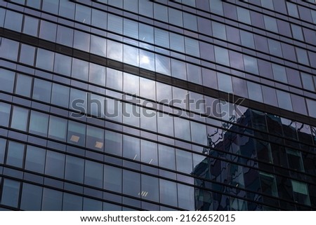 Abstract background of a gas facade of a modern high rise building