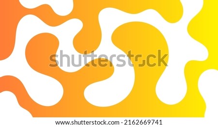 Abstract fluid summer orange yellow gradient background vector design. Wallpaper banner, magazine, social media, creative album, art cover editable layout illustration template.
