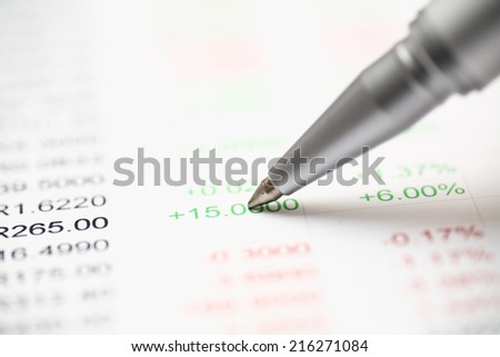 Analysis of financial statements. Focus on pen.
