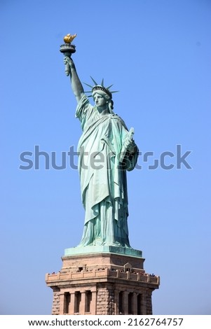 Liberty Statue in a sunny day