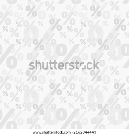 Sale banner background. Percent sign vector texture. Light grey color. Royalty-Free Stock Photo #2162844443