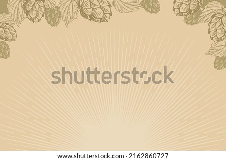Hops beer brevery nature background.