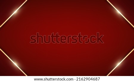 Red and gold luxury background. Vector illustration. Royalty-Free Stock Photo #2162904687