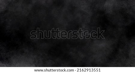 Black stone concrete texture background anthracite panorama banner. Elegant black background illustration with vintage distressed grunge texture and dark gray charcoal color paint. 