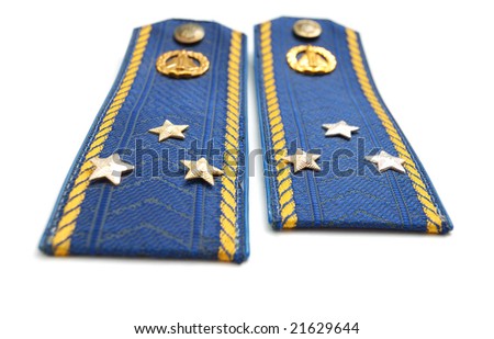 Shoulder strap of Ukrainian senior lieutenant (sky force)