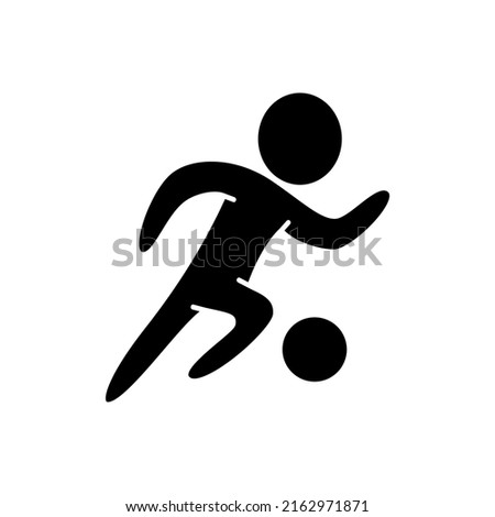 Football sport. Summer sports icons, vector pictograms for web, print and other projects. Sports icons for international sports championships or events.