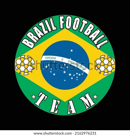 Brazil Foot Ball Team T-shirt Design
