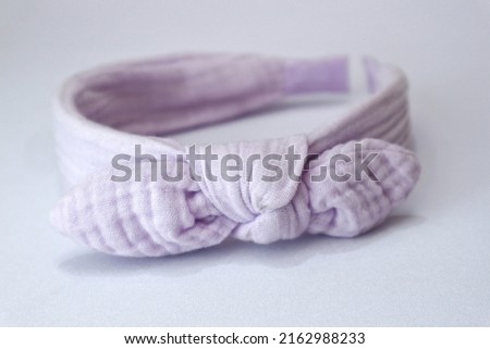 beautiful purple headbands for girls. isolated on white background. 