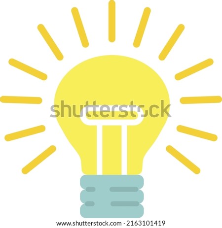 Idea Thinking Creativity Concept Illustrated Icon Light Bulb