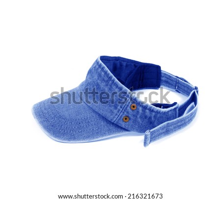 hat jeans isolated on white