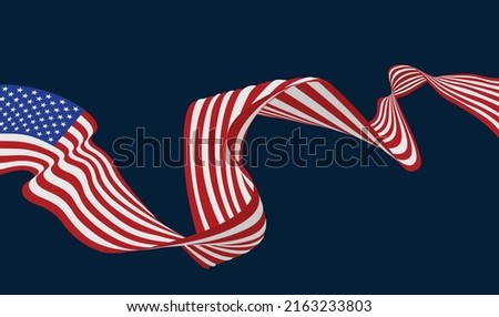 An American flag design for 4th of July, veterans day or similar