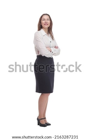 Executive business woman. isolated on a white